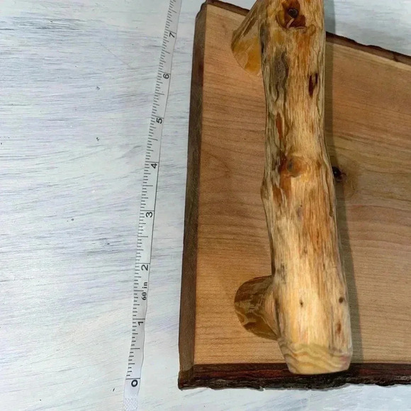Charcuterie board. Live Edge MAPLE. CUSTOM MADE. BRANCH HANDLES, OILED FOOD SAFE - Picture 7 of 13